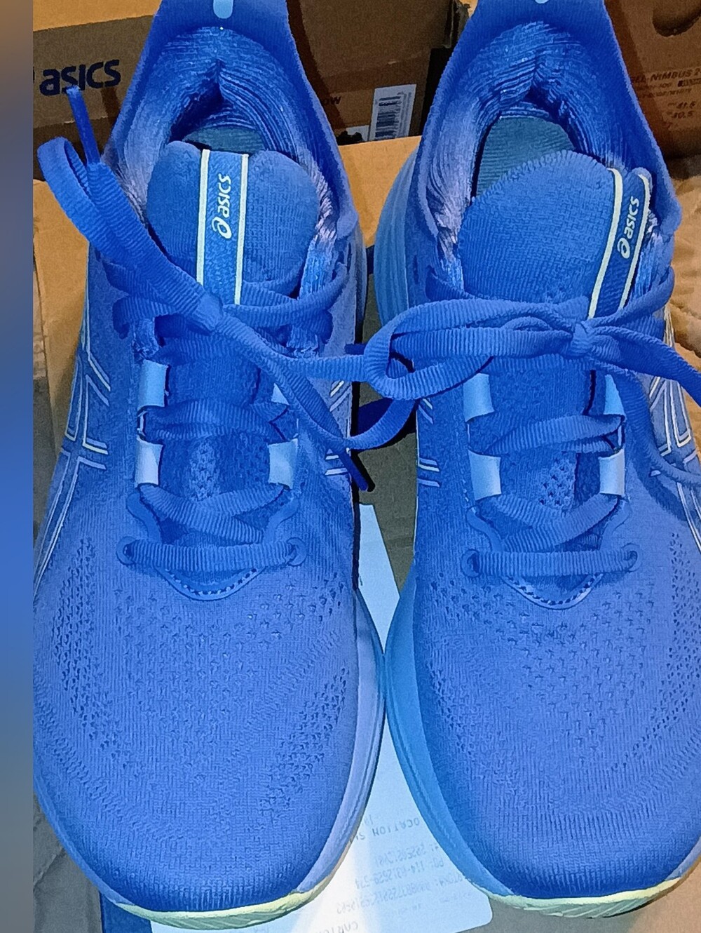 ASICS WOMEN'S GEL-NIMBUS 26 WOMEN'S SZ 9.5 Blue Running Shoes